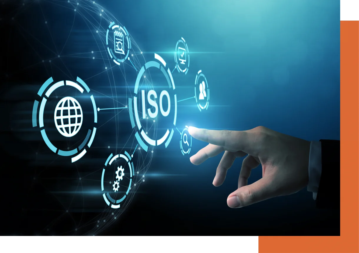 certificazioni-chisiamo Certificazione ISO per lo sviluppo software, evidenziando standard di qualità e miglioramento continuo.